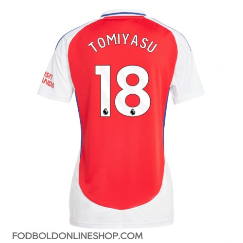 Arsenal Takehiro Tomiyasu #18 Hjemmebanetrøje Dame 2024-25 Kortærmet